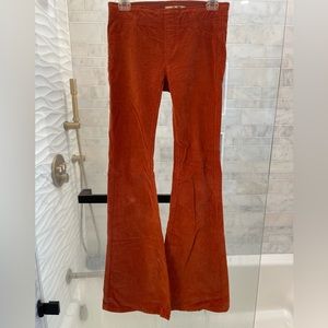 Burnt orange corduroys